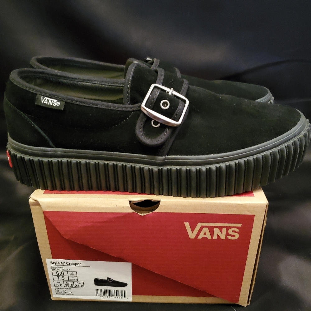 Vans Creepers Size 7.5 Black